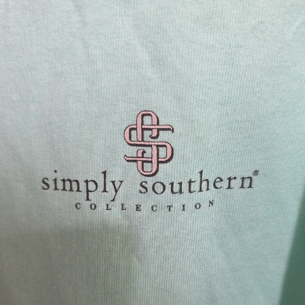 Simply Southern Mint Green Dalmatian Dog Design "Different is Beautiful" Shirt M - Picture 3 of 10